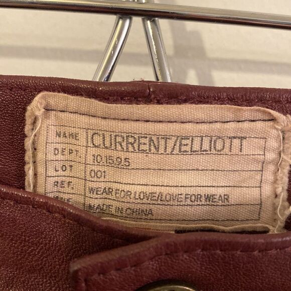 Current/Elliott Leather Pants Size 27 - Picture 2 of 7